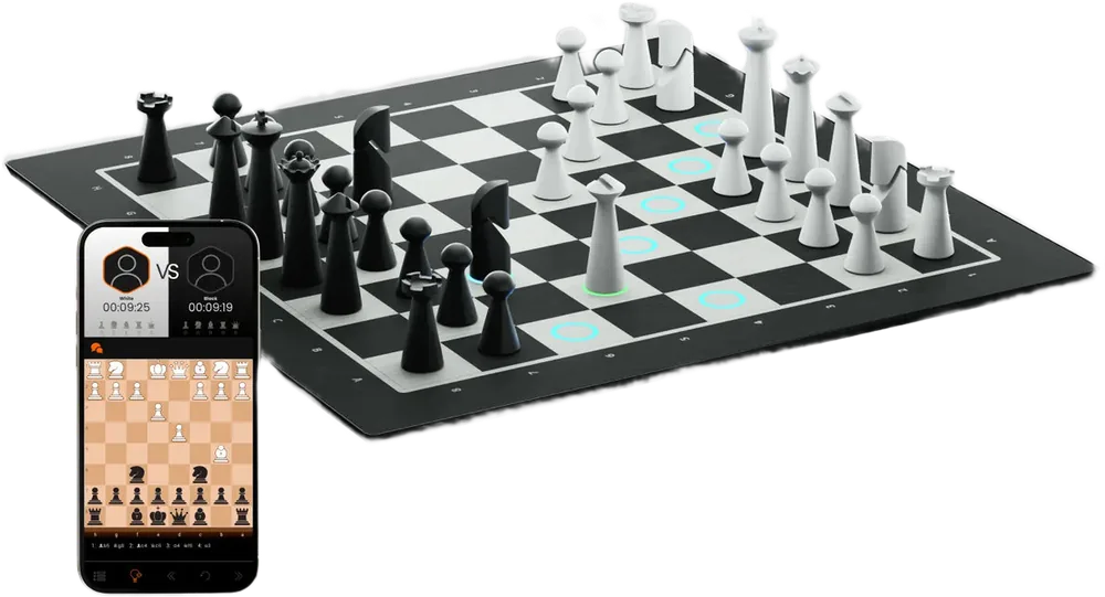GoChess Lite Modern board with the GoChess app